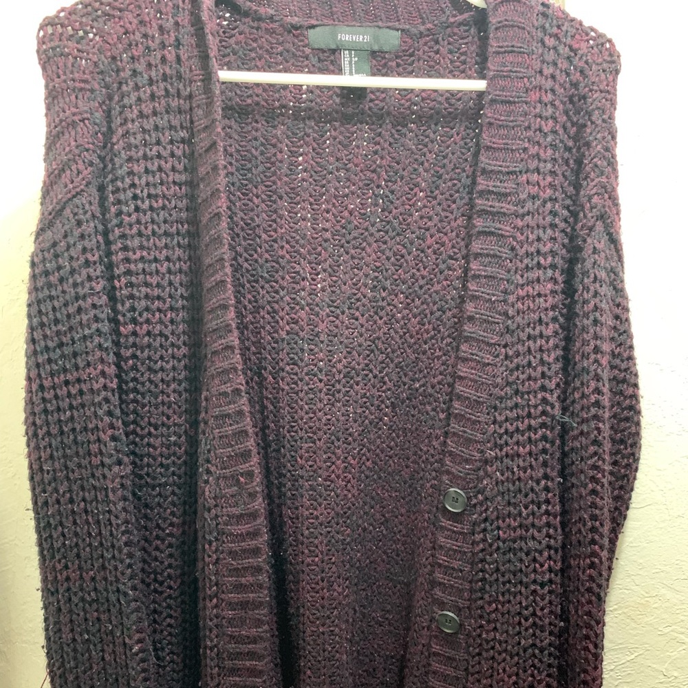 Maroon Cardigan
